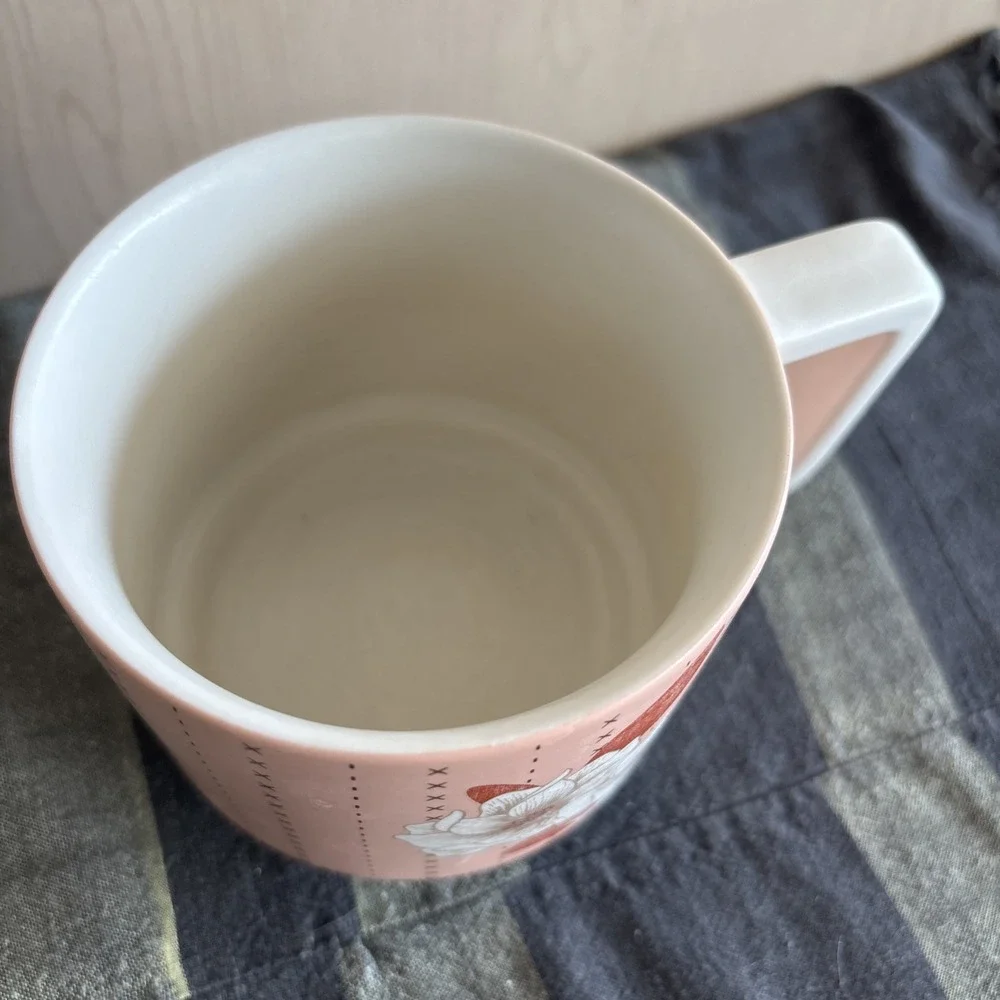 2019 Starbucks Floral White Pink Peach Flowers Coffee Cup‎ Tea Mug | 12oz EUC